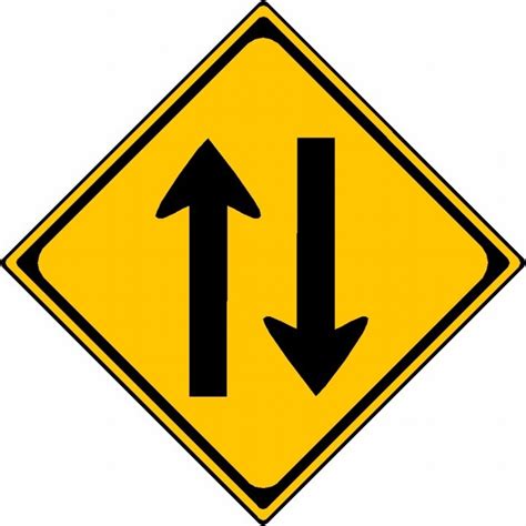 Image result for 2-Way Sign Without Text