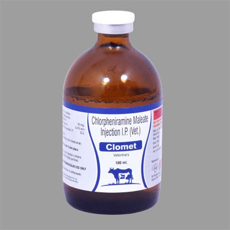 Chlorpheniramine Maleate Injection for Veterinary Use, Anti-Spasmodic ...
