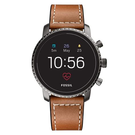 Kartice Leather Band with Stainless Steel Buckle for Fossil Q 22 mm ...