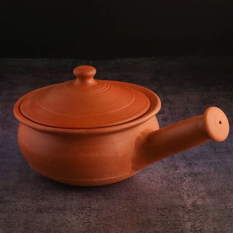 Premium Unglazed Clay Pot for Cooking | Clay Skillet | Frying Pan| Cla ...