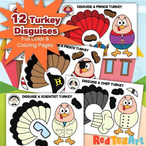 Turkey In Disguise Ideas Printable | Rossy Printable