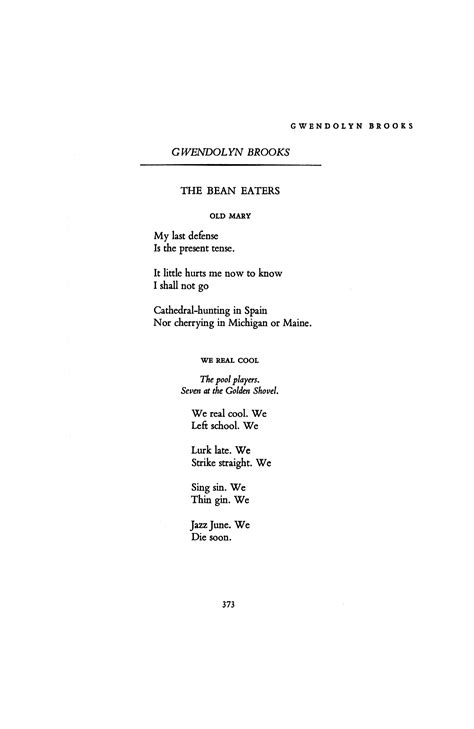 Gwendolyn Brooks Famous Poems