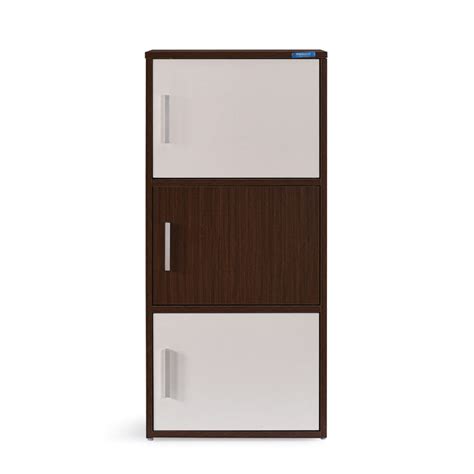 Buy Nilkamal Sear 3 Tier Storage Cabinet (Oak/Frosty White) Online In India