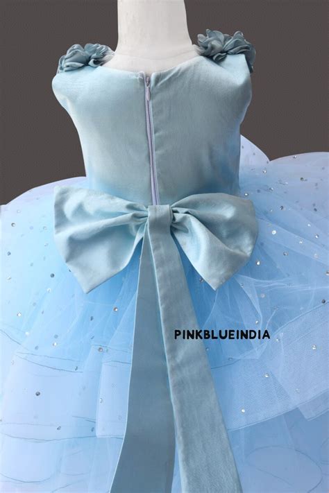 Frozen Elsa Gown - Girls Princess Birthday Party Dress