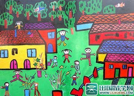 春节的儿童画,关于春节的儿童画