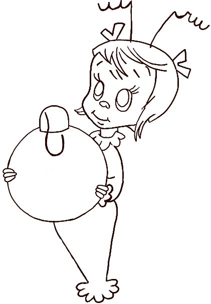 Cindy Lou Who - Free Coloring Pages