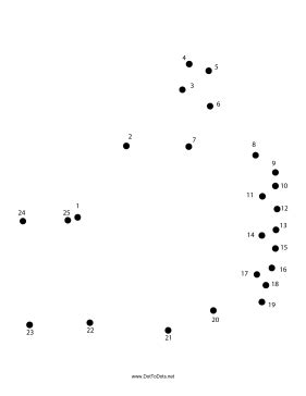 The hand in this printable dot to dot puzzle is giving the thumbs up ...