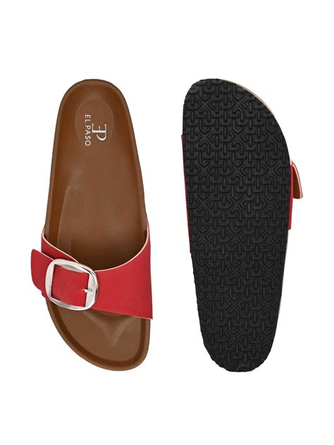 El Paso Women One Toe Flats with Buckles – El Paso Fashion