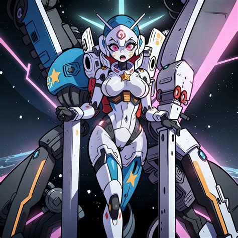 A close up of a cartoon character holding a giant robot - SeaArt AI