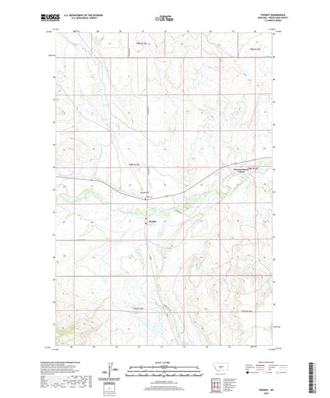 Twodot Montana US Topo Map – MyTopo Map Store