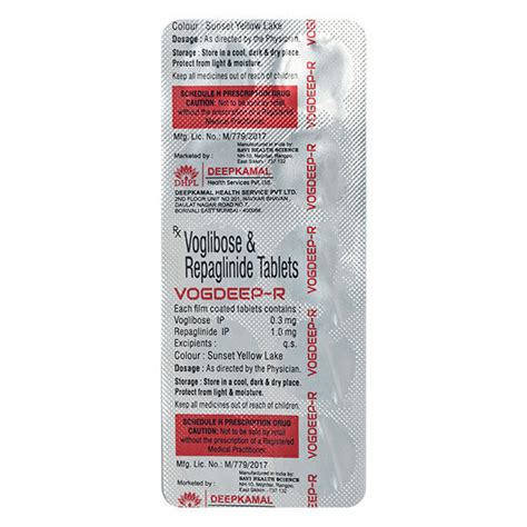 Vogdeep-R Tablet | Uses, Side Effects, Price | Apollo Pharmacy