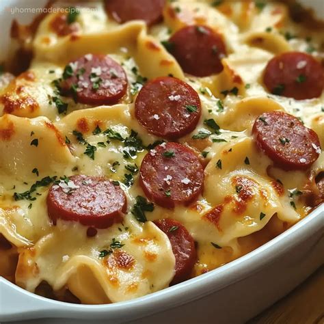 Crockpot Pierogi Casserole with Kielbasa Recipe - Comforting and Easy ...