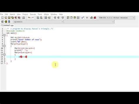 Image result for Pascal Triangle C Program