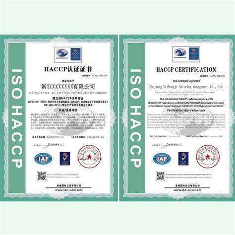 HACCP体系认证证书-广东优嬴膳食管理有限公司