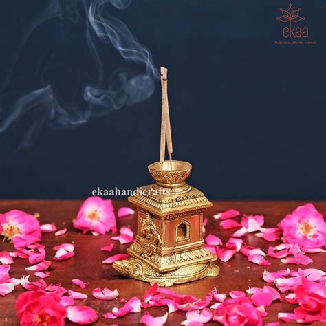 Brass Shaligram Tortoise Tulsi Incense Holder – Ekaa Handicrafts