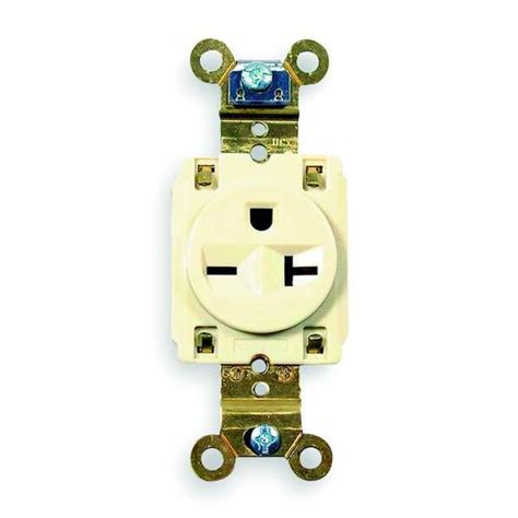 Hubbell HBL5461I 20A Single Receptacle 250VAC 6-20R IV | Zoro.com