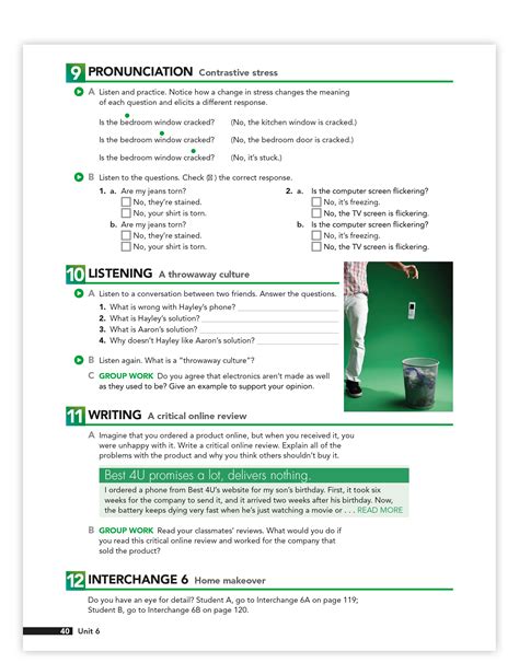 Image result for Interchange Two 5th Edition Exam Answer Keys