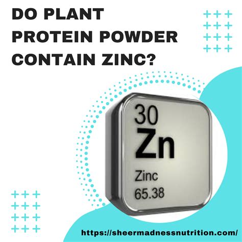 Does Plant Protein Powder Contain Zinc? - Sheer MADness