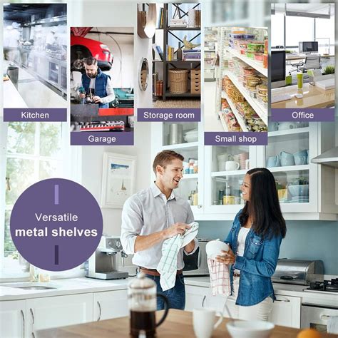 Buy Meet perfect Adjustable Wire Shelving Unit with Wheels, 6 Tier ...