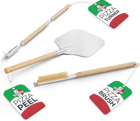 Senwosa Must-Have Pizza Oven Accessories Kit: Pizza Peel 12 inch ...
