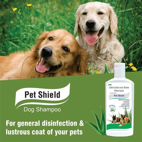Pet Shield Medicated Dog Shampoo – Antiseptic Care with Aloe Vera – PIL