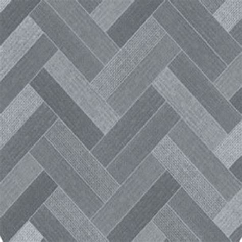 Samson Grey Tile Herringbone Vinyl Flooring