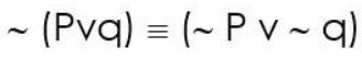 Which of the following in holds correct for De Morgan's theorem