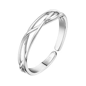 HighSpark 92.5 Sterling Silver Toe Rings for Women | 92.5 Sterling ...