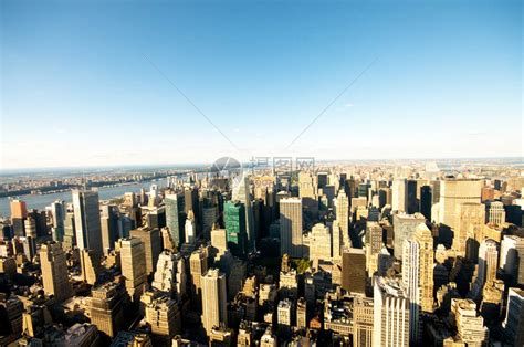 纽约市全景与高耸的摩天大楼高清图片下载-正版图片506987958-摄图网