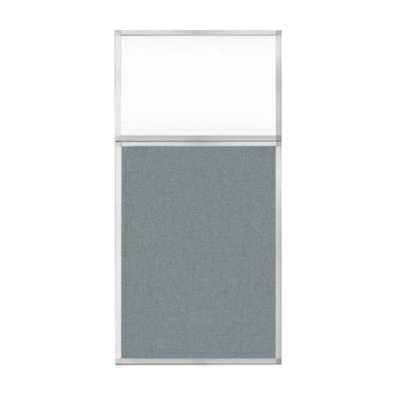Versare Hush Panel Configurable Cubicle Partition 3' x 6' W/ Window Sea ...