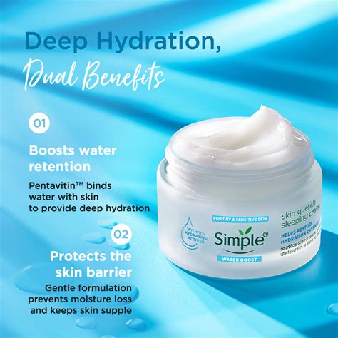 Water Boost Sleeping Creme | Simple Skincare