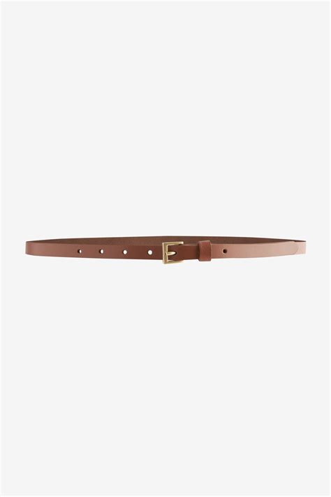 Buy Tan Brown Skinny Leather Belt from the Next UK online shop