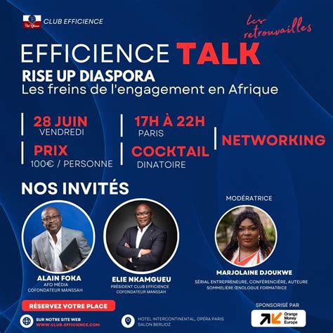 EFFICIENCE TALK du 28 Juin à 17h à Lintercontinental Opéra Paris, HOTEL ...