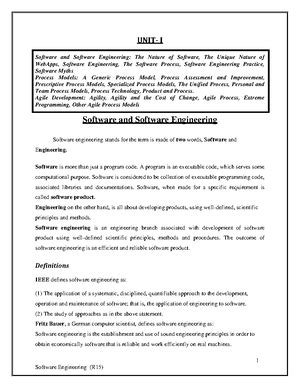 Software Maintenance Process Models: Lecture Notes for CSE & IT - DEPT ...