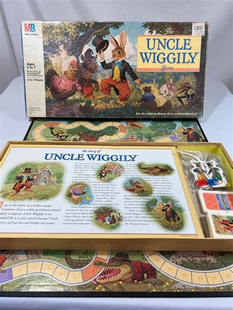 1988 the Uncle Wiggily Game Board Game Milton Bradley No Reading ...