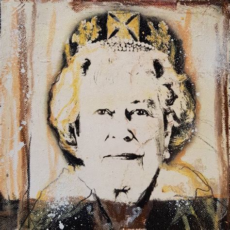 Queen Elisabeth II (Series 2.5/2022) Painting by Caroline Weber ...