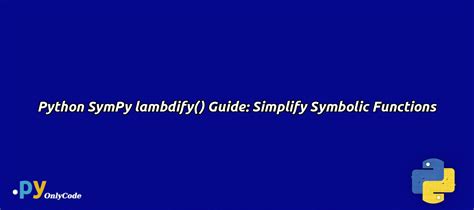 Python SymPy Tutorial 的图像结果