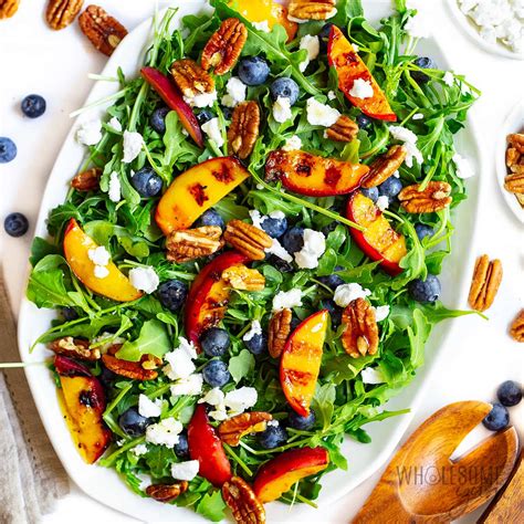 Grilled Peach Salad Recipe - Wholesome Yum