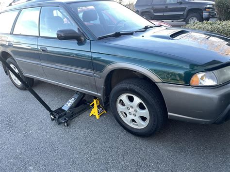 Did I put my 99 Subaru outback on jacks correctly? : r/MechanicAdvice