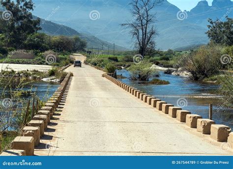 Low Water Bridge Over the Olifants River Near Algeria Editorial Stock ...