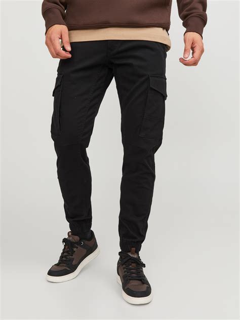 Slim Fit Cargo trousers | Black | Jack & Jones®