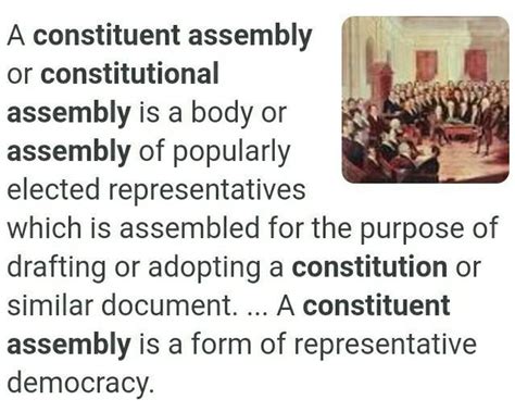EXPLAIN CONSTITUENT ASSEMBLY IN YOUR OWN WORDS - Brainly.in