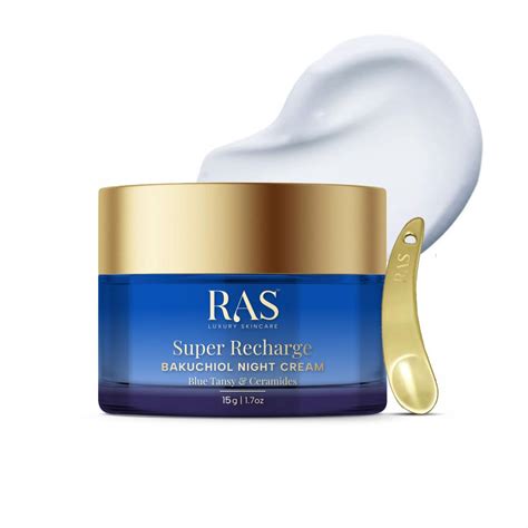 Ras Luxury Oils Super Recharge Night Cream with Bakuchiol (Natural ...