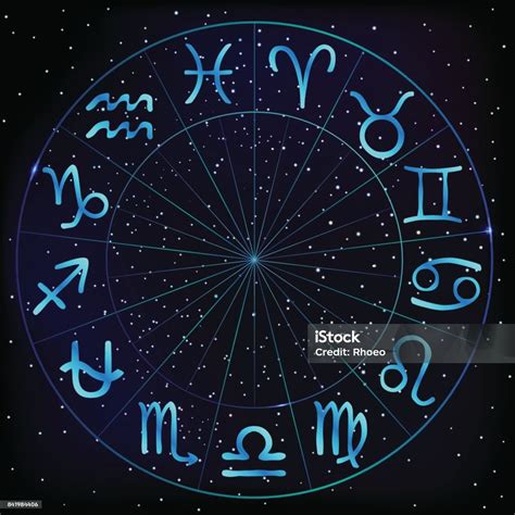 Zodiac Circle With Thirteenth Astrological Sign Ophiuchus Stock ...