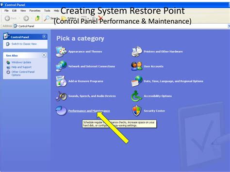 Control Panel System Restore 的图像结果