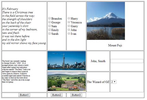 Image result for HTML Table Column Widths