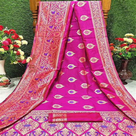 Unique Blue - Pink Colored Festive Wear Woven Heavy Art Silk Saree