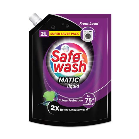 Safewash Front Load Matic Premium Liquid Detergent 2L Refill Pouch with ...
