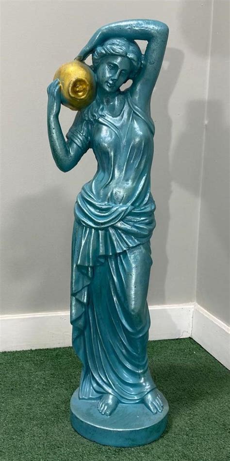 32" Solid Concrete Dione the Divine Water Goddess Greek Statue, Outdoor ...