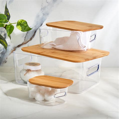 Buy Regan Ridge Storage Bin with Bamboo Lid from Home Centre at just ...